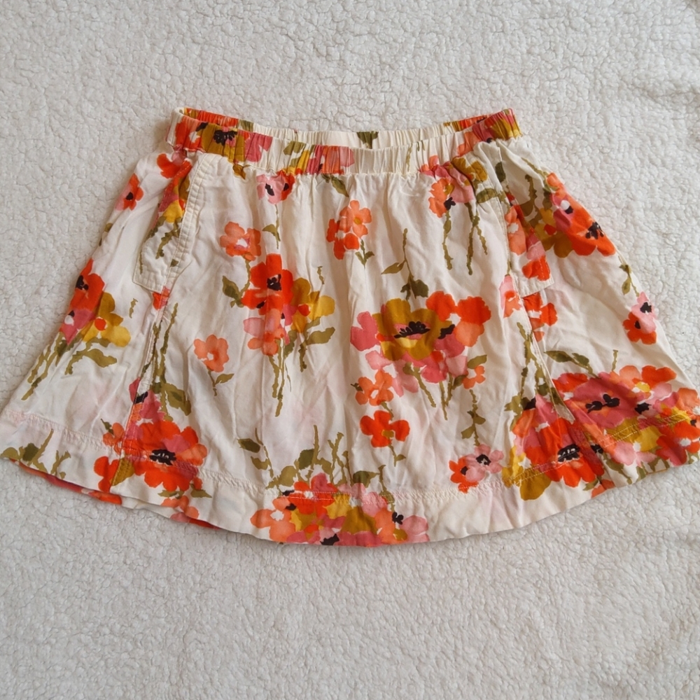 Blue Asphalt Floral Mini Skirt
